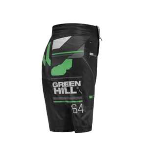 Pantalones Cortos de MMA Blancos de Diseño Personalizado GREEN HILL, Ropa de Poliéster Elástico para Grappling y BJJ para Gimnasio, Sublimados (10504) - Product Image 1