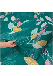 Taie d'oreiller en coton au design original de luxe Broderie de plantes florales King Size pour le salon de l'hôtel - Product Image 3