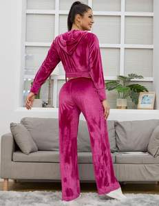 Custom <b>Women's</b> Sweatsuit Tracksuit Set Fall 2024 Ladies <b>Fleece</b> <b>Jogger</b> for Winter Customizable Clothing for <b>Women</b> - Product Image 4