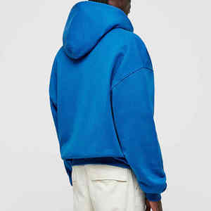 Venta al por mayor personalizado en blanco de los hombres con cremallera Sudadera con capucha logotipo personalizado Puff estampado cárdigans con cremallera de gran tamaño sudaderas con capucha Unisex - Product Image 3