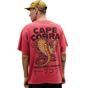 Camiseta Personalizada de Cuello Redondo para Hombre, 100% Algodón, Gruesa, Color Sólido, con Estampado Gráfico Personalizado y Logotipo en Blanco en la Parte Delantera - Product Image 3