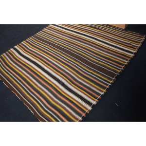 Clásico étnico marrón naranja 6,2X5,8 pies Patchwork alfombra turca lana viscosa Material látex para sala de estar pasillo rectángulo - Product Image 4