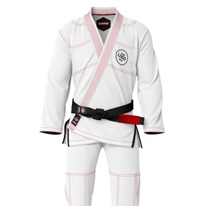 Pro Fighter Brazilian Jiu Jitsu Gi Kimono de agarre ligero Uniforme de artes marciales hecho a medida con logotipo frontal OEM Pakistán - Product Image 2
