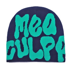 Fabricant de bonnets personnalisés | Bonnet en tricot jacquard sur tout | Y2K Streetwear Winter Fashion - Product Image 5