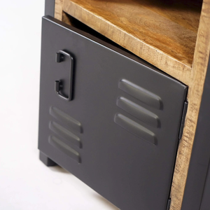 Table de chevet en bois au design moderne Kansas pour chambre à coucher, salon, salle à manger, hôtels, avec emballage postal inclus - Product Image 4