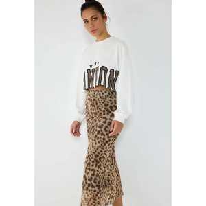 shirtWhite Star Detailed <b>London</b> Print Crop <b>Sweatshirt</b> - Product Image 4