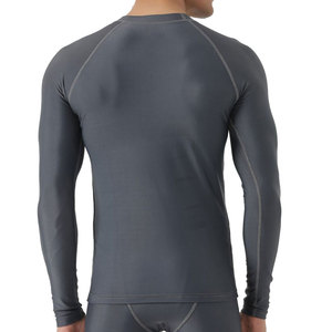 Chemise de compression 100% coton de haute qualité pour hommes, coupe ajustée et décontractée, pour l'entraînement, vêtements en tricot léger aux couleurs personnalisées - Product Image 2