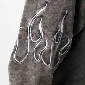 Sudaderas con Capucha Casuales para Hombre, Lavado Ácido, 100% Algodón, Sudaderas de Invierno, Diseño Sólido, Transpirables, de Secado Rápido, Personalizables, al por Mayor - Product Image 4