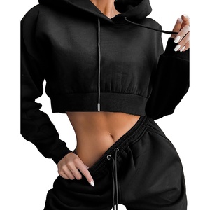 Chándal de algodón para mujer de estilo deportivo 2024, conjuntos de dos piezas, pantalones de chándal y Sudadera con capucha, conjunto de Jogger grueso - Product Image 5
