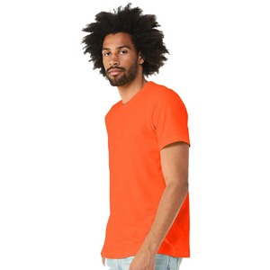 เสื้อยืดคอกลมแขนสั้นผู้ชายผ้าฝ้าย100% สีทึบทรงหลวมขายส่ง - Product Image 5