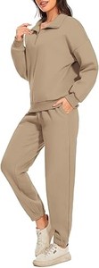 Conjunto Deportivo de Dos Piezas con Cremallera para Mujer, Conjunto Deportivo con Capucha para Mujer, Conjunto Deportivo Transpirable para Mujer para Uso Diario - Product Image 2