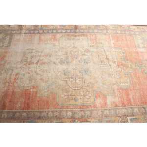 Turkish 4x8.2 ft Rug, Vintage Rug, <b>Red</b> Ombr Rug <b>Wool</b> - Product Image 4