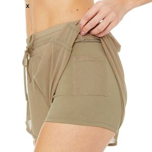 High Waist Seamless Gym Shorts <b>Women</b> Fitness Running Scrunch Lift Breathable Quick Dry 4 Way Stretch Plus Size Logo OEM - Product Image 2