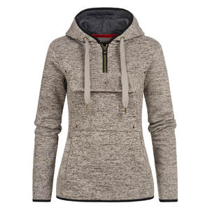 Musthave Women Comfortable Breathable Quarter <b>Zipper</b> Fleece Jacket Luxury Stand Collar Coldwear Lightweight Front Pocket Jacket - Product Image 4