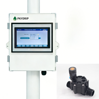 Contrôleur de système d'irrigation multifonctionnel en plastique Pkydrip pour usage agricole. Coordonne la coordination des capteurs des zones d'irrigation via PLC