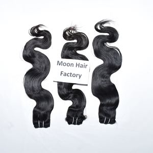 Producto al por mayor de calidad de exportación india, 1 paquete de extensiones Bodywave, textura suave y sedosa, largo para cabello humano disponible para la venta - Product Image 6