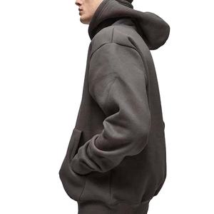 Logotipo personalizado de alta calidad de algodón puro Sudadera con capucha para hombre algodón 100% Ropa deportiva Sudadera con capucha súper grande Sudadera con capucha unisex - Product Image 4