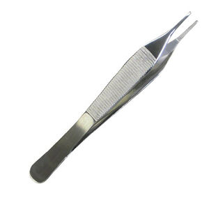 แหนบผ่าตัดสแตนเลสแบบมืออาชีพ ยี่ห้อ Adson ด้ามจับแบบมีฟัน ได้รับการรับรองมาตรฐาน ISO 13485 และ CE เพื่อการจับที่ปลอดภัย เหมาะสำหรับโรงพยาบาลและนักศึกษา - Product Image 3