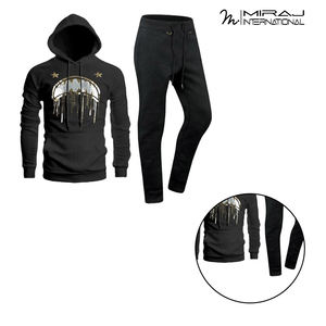 Jersey estilo de talla grande entrenamiento Jogging desgaste cómodo transpirable ecológico Rhinestone chándales Unisex algodón polar - Product Image 6