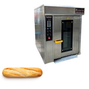 Easy to Operate <b>8</b> Trays Rotary Oven Bread Machine With Altuntop Trolley Motor 1Hp Bakery Bread Oven Vietnam Manufacturer - Product Image 1
