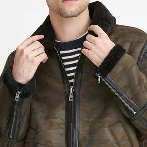 Nueva chaqueta de cuero larga de talla grande para hombre, diseño de moda más vendido con letras elegantes, Material de lona de piel de vaca fina - Product Image 5