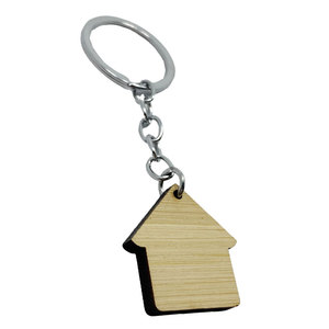 Manufacturer <b>Custom</b> logo Engraved Eco Gift Wood <b>Keychain</b> Blank - Product Image 3