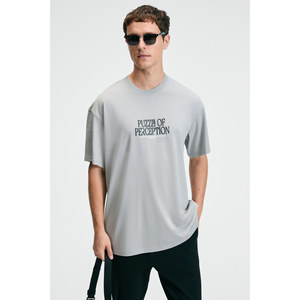 GRIMELANGE FEAST เสื้อยืดคอกลมแขนสั้นพิมพ์ลายผ้าฝ้าย 100% สำหรับผู้ชาย - Product Image 2