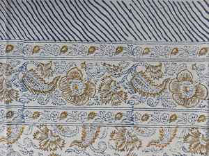 Mantel de algodón indio bohemio hecho a mano, diseño floral impreso para boda rústica o decoración de comedor - Product Image 5