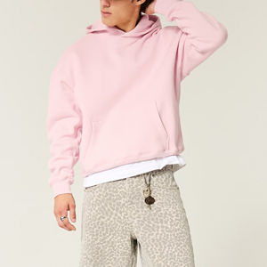 Sweats à capuche personnalisés en coton de haute qualité 420gsm pour hommes vente en gros de pullover en polaire personnalisé vierge sweats à capuche surdimensionnés pour hommes - Product Image 4