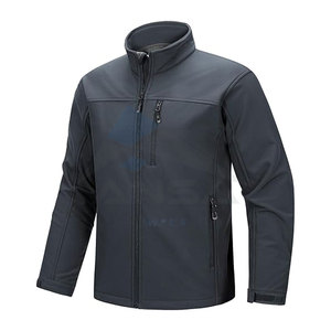 Chaqueta Softshell de poliéster Spandex para hombre, duradera, ligera, impermeable, para exteriores, con logotipo personalizado - Product Image 1