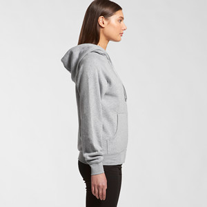 Anti-Winkle Regular Street Wear Unisex Full Zipper Thick <b>Fleece</b> Fabric Inside Blank Embroidery Custom Logo Women's Zip-Up Hoodie - Product Image 5