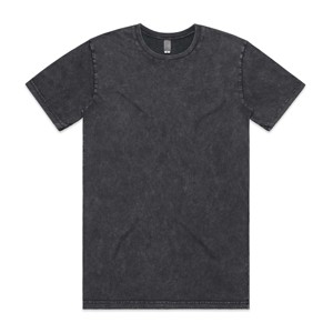 Premium Hommes de Lavage À L'acide dans La Rue Vide Porter Slim-Fit T-shirt Unisexe T-shirt Blanc 100% Coton Lavage À L'acide T-shirt - Product Image 1