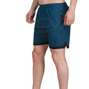 กางเกงขาสั้นใส่วิ่งสำหรับฤดูร้อนสีทึบกางเกงขาสั้นลำลอง - Product Image 1