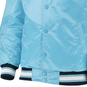 Vente en gros Veste de vol en satin de printemps en nylon imperméable de haute qualité pour hommes Logo personnalisé Vestes d'université en satin de grande taille pour hommes - Product Image 4