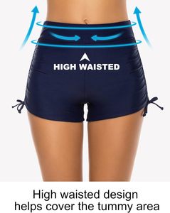 Traje de baño de dos piezas personalizado de cintura alta para mujer, traje de baño Sexy de Color sólido, estilo breve - Product Image 2