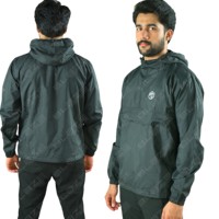 Chaqueta personalizada para hombre 100% poliéster suave Shell cremallera completa cortavientos impermeable para deportes correr chaqueta Cortavientos reversible