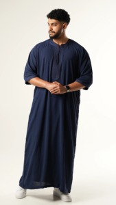 2025 Ethnique Confortable Plus Size Thobes Jubbah Respirant Vêtements Islamiques en Vrac Quantité Porter pour Adultes - Product Image 5