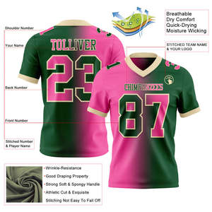 Maillot de football américain pour les jeunes Uniforme de performance respirant de style professionnel pour l'entraînement scolaire en club et le jeu de match d'entraînement - Product Image 6