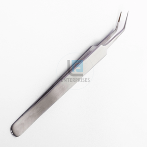 Best High Quality Durable Custom Logo Stainless Steel <b>Eyelash</b> Tweezers with Fiber Tip for <b>Eyelash</b> Extensions OEM Service - Product Image 3