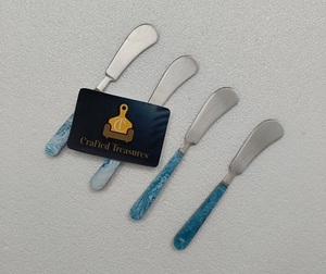 Ensemble de couverts en acier inoxydable de style élégant avec poignée en résine pour ustensiles de cuisine vaisselle maison hôtel restaurant ustensile - Product Image 5