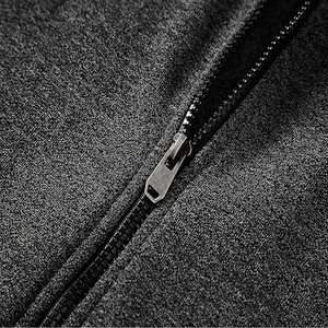 Sudadera con capucha extragrande de poliéster para hombre, diseño reversible con cremallera y patchwork, para uso casual, de manga larga, subida por Dress Sports - Product Image 3