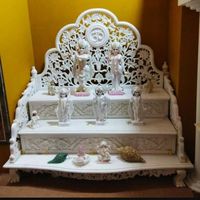 Temple en marbre blanc de qualité supérieure en marbre pooja mandir décoration spirituelle pour la maison