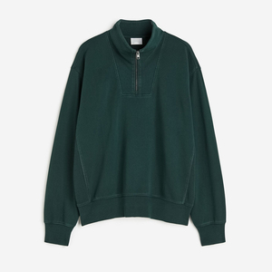 Sweat-shirt à demi-zip personnalisé de haute qualité pour homme, en coton uni, impression de haute qualité, vêtements d'hiver, service OEM - Product Image 5