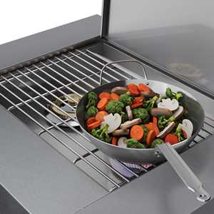 32-Inch Stainless-Steel <b>Outdoor</b> Kitchen Liquid Propane Side Burner Bottom Cabinet (KM-OKS-SBC) for Camping <b>Grills</b> Piezo Ignition - Product Image 2