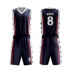 Maillot de basket-ball personnalisé et vierge, uniforme d'équipe professionnelle de basket-ball pour hommes femmes, tissu en polyester évacuant l'humidité - Product Image 1