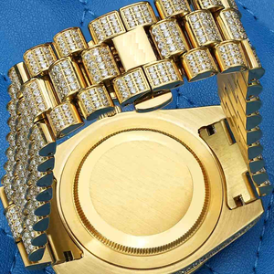 2024 IGI Certifié Haute Qualité Moissanite Diamants VVS Clarté Élégance Acier Inoxydable Hip Hop Montre Avec Cristal Antique - Product Image 4