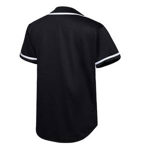 Industrie de la production d'uniformes de baseball Sportswear Maillot de baseball vierge boutonné personnalisé Hipster à manches courtes T-shirts Hip Hop - Product Image 4