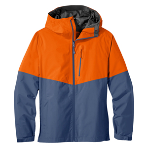 Veste coupe-vent légère en toile pour homme - Respirante, imperméable, col montant avec logo frontal pour activités de plein air - Product Image 4