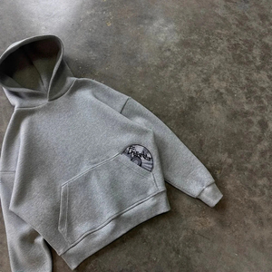 Nouveau sweat-shirt personnalisé en molleton, style hip-hop, à manches longues, pull à capuche, veste rétro, streetwear, uni, décontracté, respirant - Product Image 3