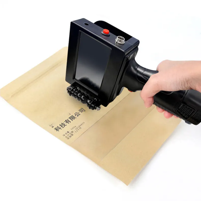 Draagbare Handheld Mini Datum Jet Printer Sneldrogende Inkt Kartonnen Partij Eieren Woorden Codering Machines Digitale Screen Inkjet Printer